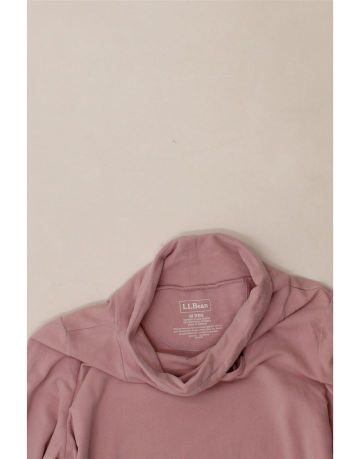 L.L.BEAN Womens Sweatshirt Jumper UK 14 Medium Pink Cotton Vintage L.L.Bean and Second-Hand L.L.Bean from Messina Hembry 