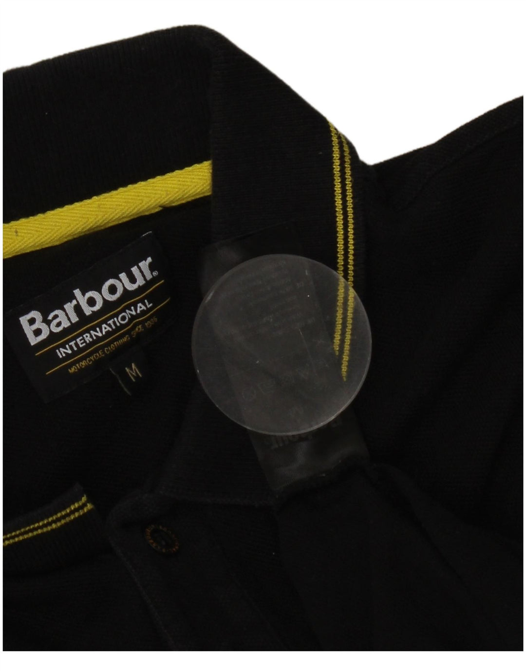 Ανδρικό μπλουζάκι πόλο Barbour Βαμβακερό μεσαίο μαύρο ριγέ