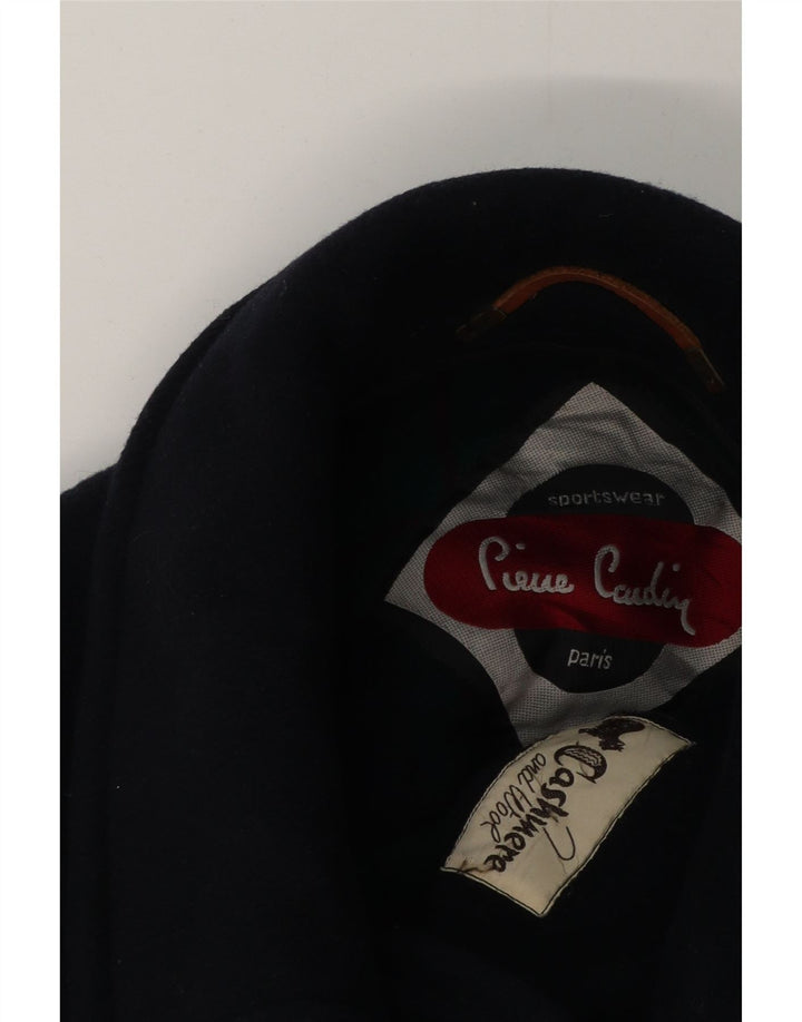 Pierre Cardin Ανδρικό παλτό Duffle UK 38 Medium Navy Blue Cashmere