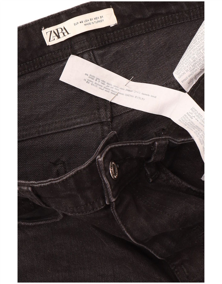 Zara Γυναικείο Slim Jeans EU 40 Medium W31 L29 Μαύρο βαμβακερό