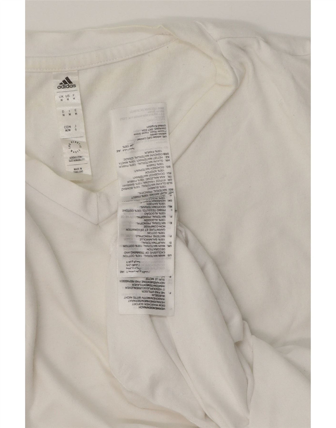 Ανδρικό T-Shirt ADIDAS Top Μεσαίο λευκό βαμβακερό