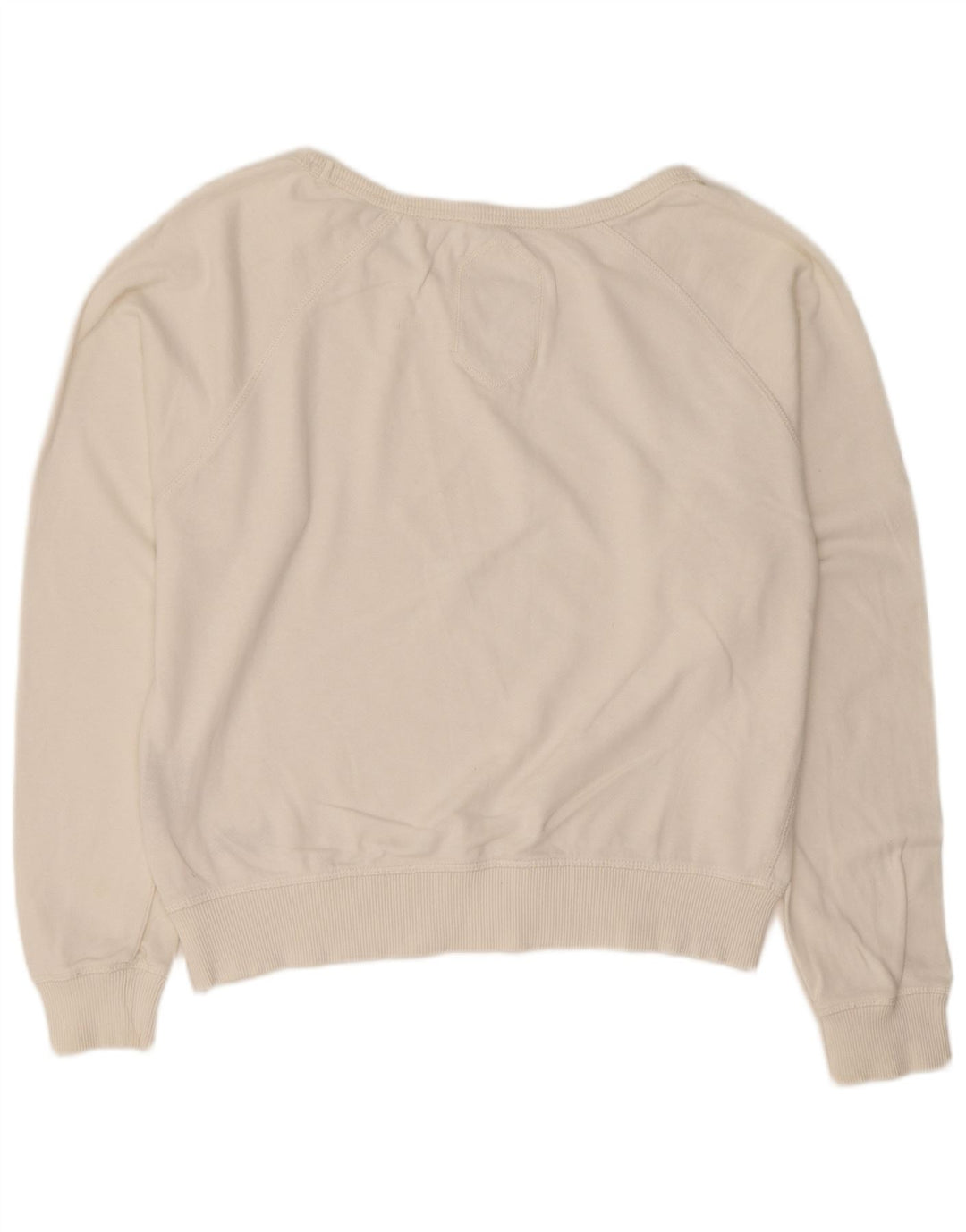 Superdry Γυναικεία Φούτερ Jumper UK 16 Large Λευκό Βαμβακερό