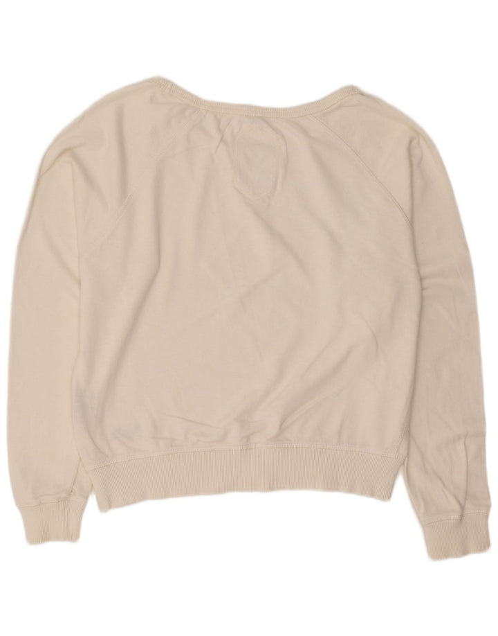 Superdry Γυναικεία Φούτερ Jumper UK 16 Large Λευκό Βαμβακερό