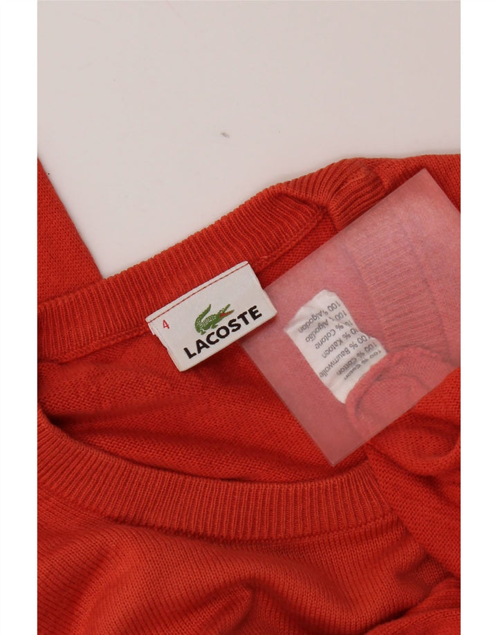 Ανδρικό πουλόβερ Lacoste Crew Neck, Μέγεθος 4, Βαμβακερό μεσαίο πορτοκαλί