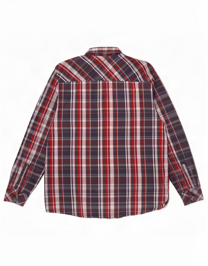 Ανδρικό πουκάμισο Mustang Regular Fit Large Blue Check Cotton
