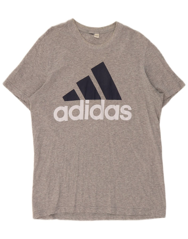 Ανδρικό γραφικό μπλουζάκι ADIDAS Top Large Grey