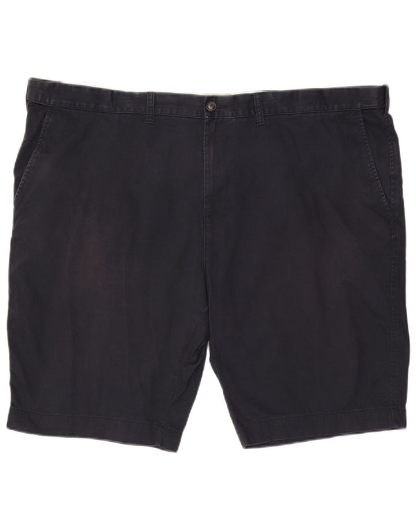 Marks & Spencer Ανδρικό σορτς Chino με κανονική εφαρμογή W48 4XL Navy Blue Cotton