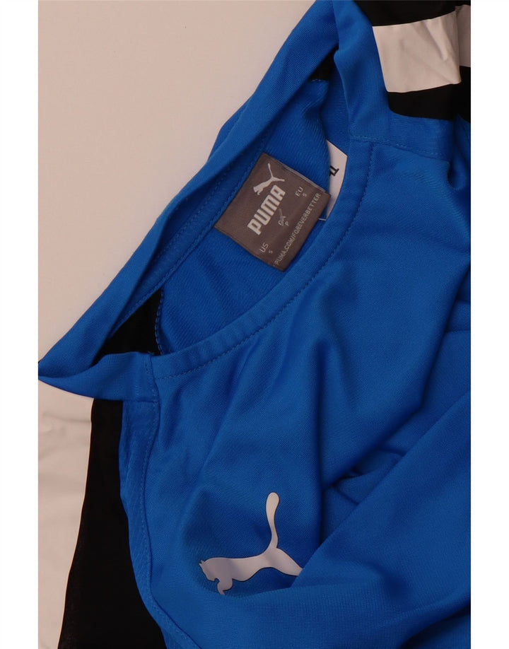 Puma Ανδρικό μακρυμάνικο μπλουζάκι μικρό μπλε χρώματος πολυεστέρας