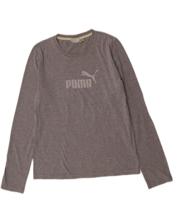 Puma Γυναικείο τοπ μακρυμάνικο UK 14 Large Grey