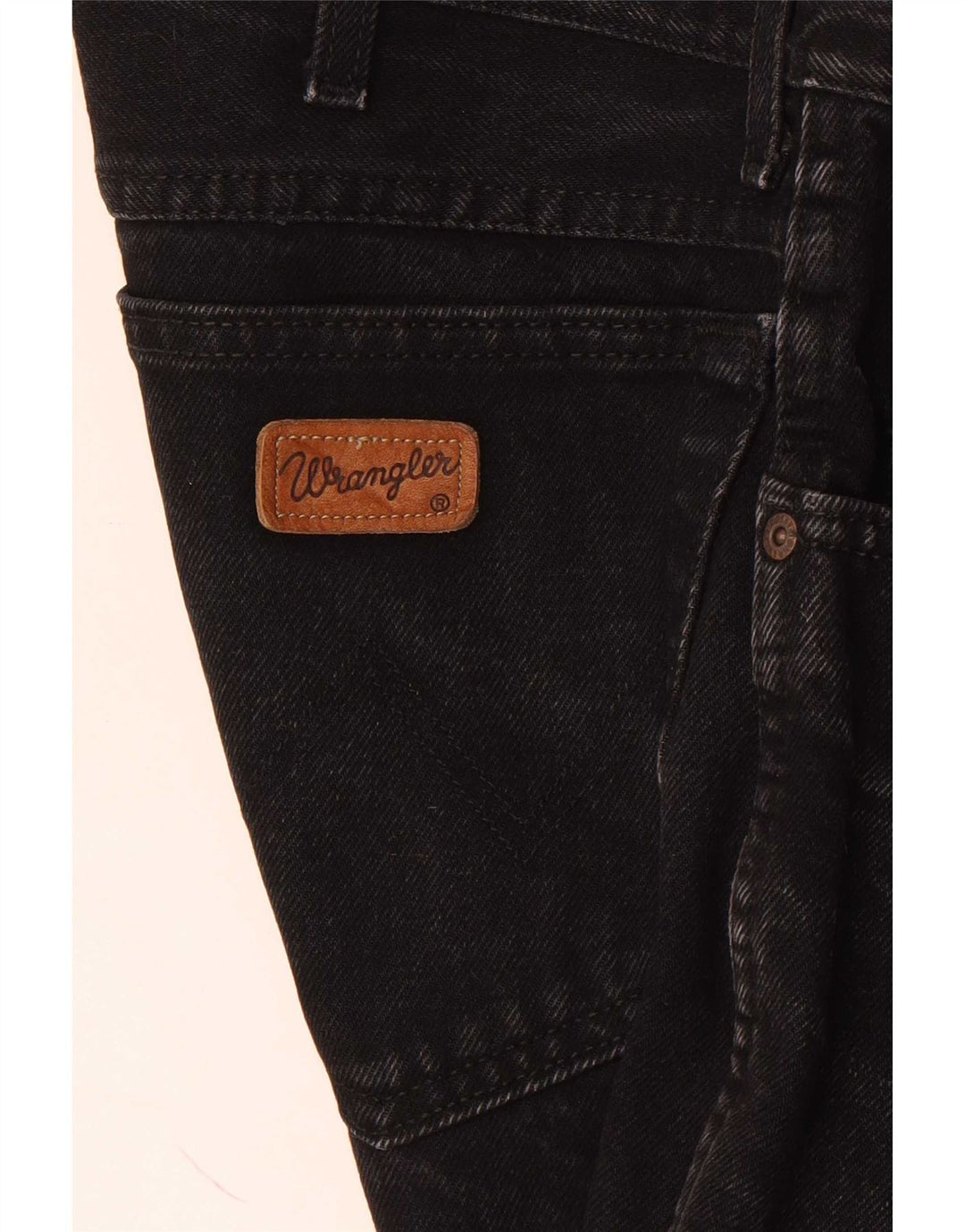 Ανδρικό τζιν Wrangler ίσιο W32 L29 Μαύρο