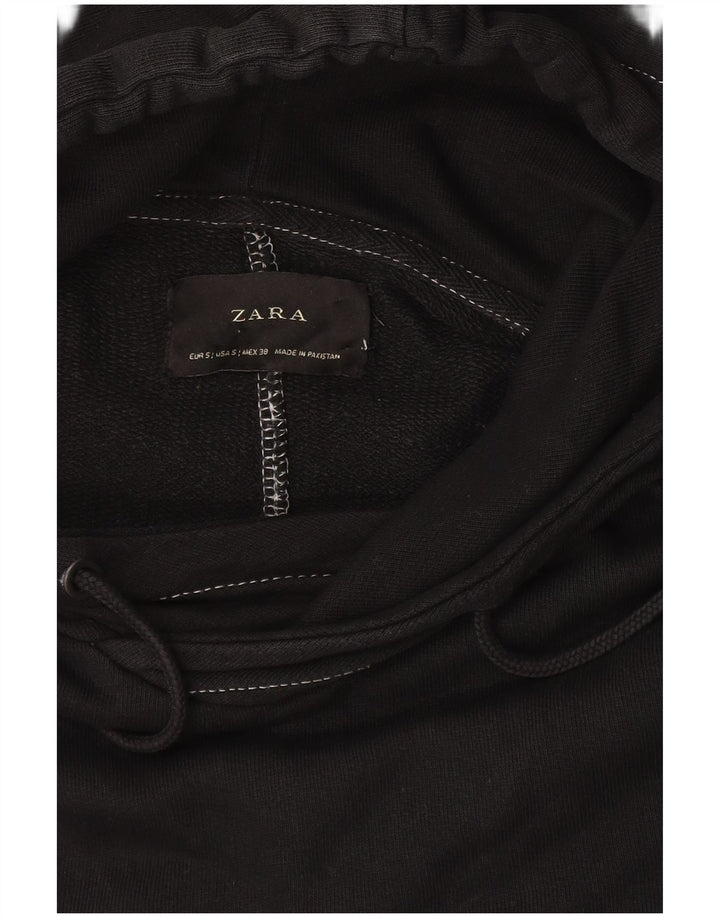 Zara Ανδρικό Hoodie Jumper Small Black