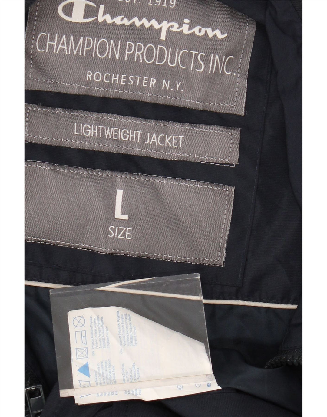 CHAMPION Ανδρικό Utility Jacket UK 40 Large Navy Blue Polyester