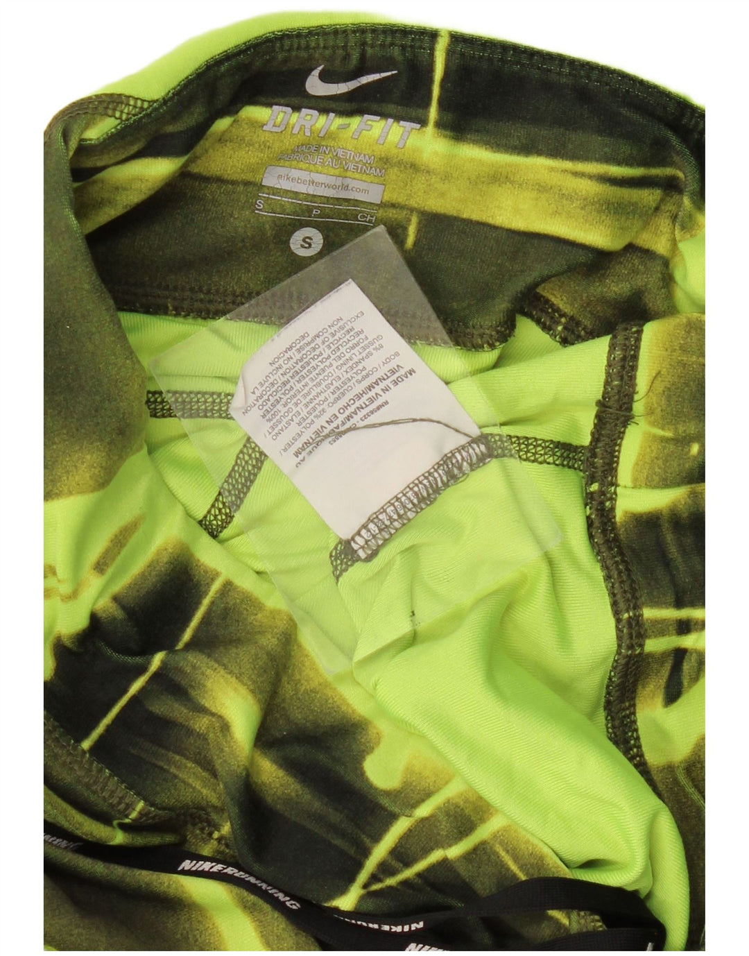 Γυναικεία αθλητική φόρμα Nike Dri Fit UK 8 Small Green Check Polyester