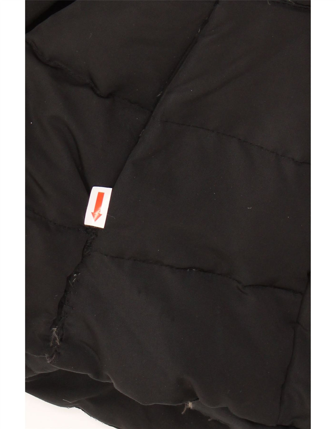 ZARA Womens Hooded Padded Jacket UK 14 Large Black Polyester Vintage Zara and Second-Hand Zara from Messina Hembry 