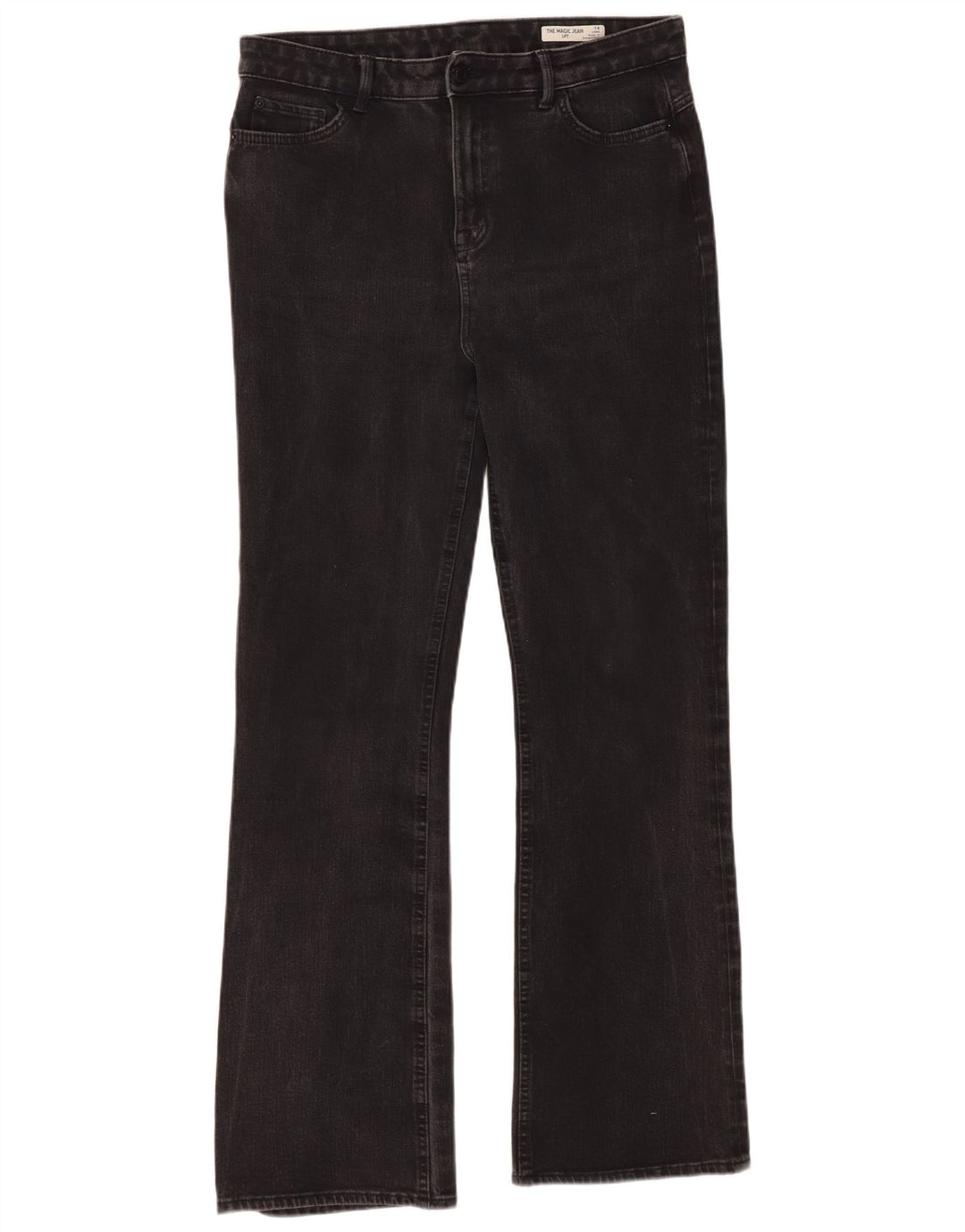 Marks & Spencer Γυναικεία Bootcut Jeans UK 14 Large W34 L31 Μαύρο βαμβακερό