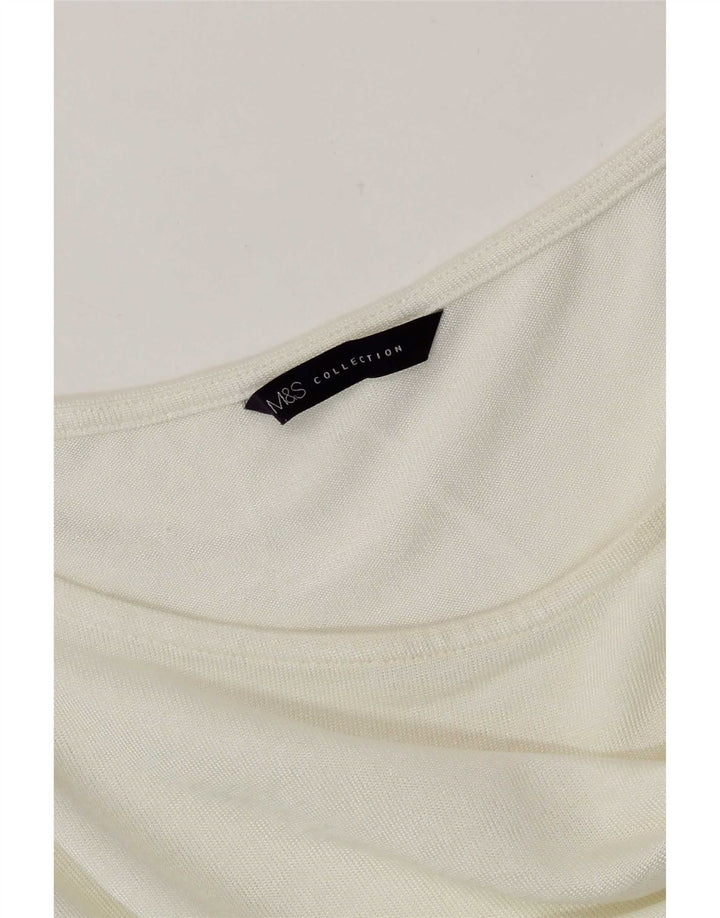 Marks & Spencer Γυναικείο τοπ 3/4 μανίκι UK 18 XL Off White