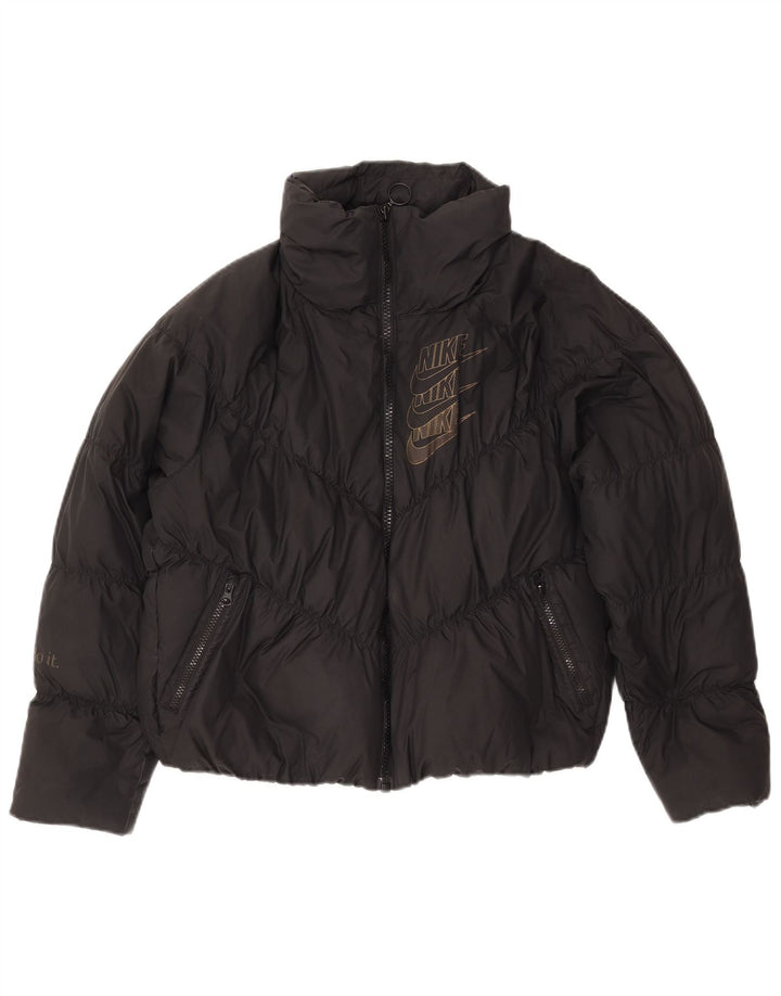 Γυναικείο τζάκετ Nike με γραφικά μεγάλου μεγέθους UK 6 XS μαύρο πολυεστέρα