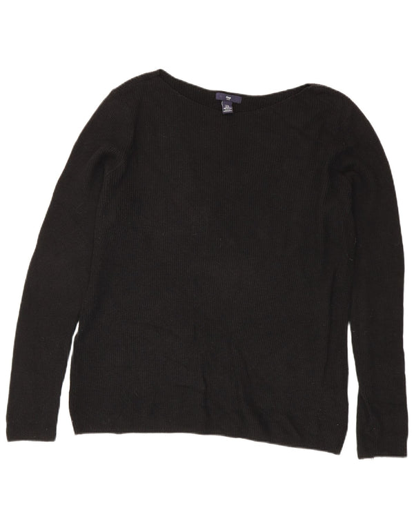 Γυναικείο πουλόβερ Gap Boat Neck Jumper UK 18 XL Μαύρο βαμβακερό