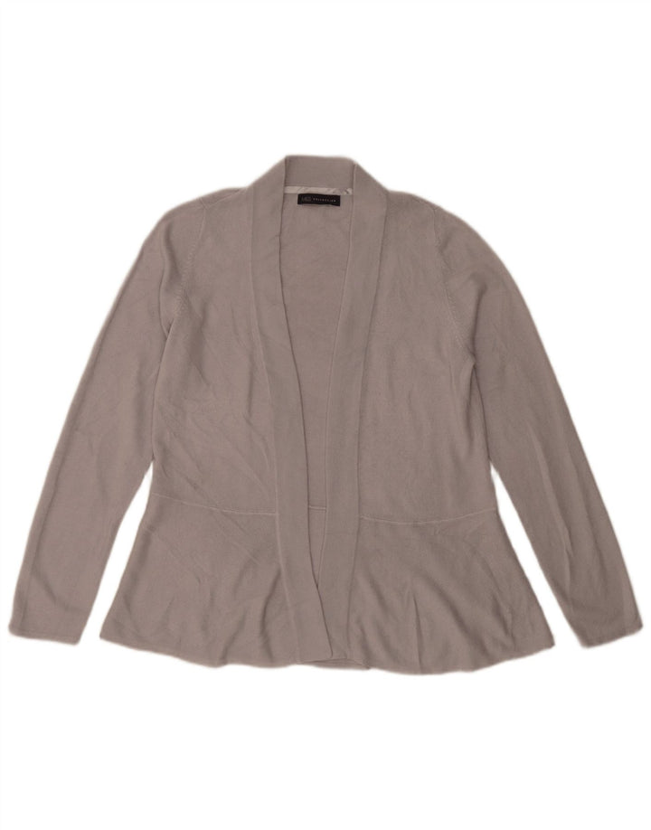 Marks & Spencer Γυναικείο ανοιχτό πουλόβερ ζακέτα UK 10 Small Grey Acrylic