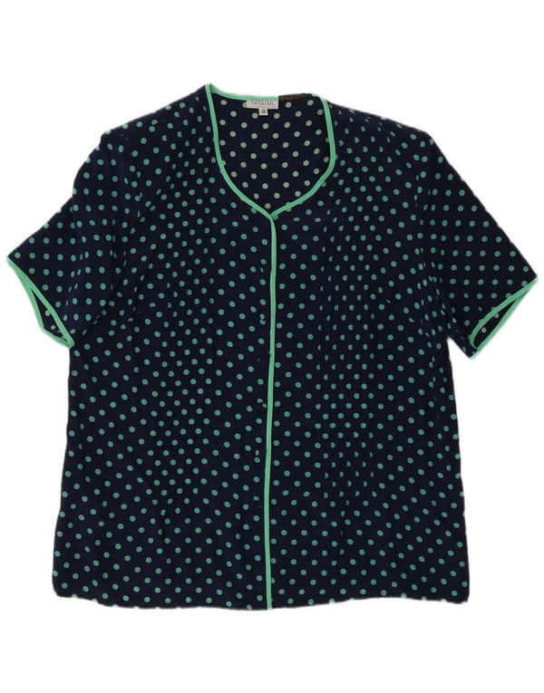 Γυναικείο κοντομάνικο μπλουζάκι Nixmar UK 19 XL Navy Blue πουά Μεταξωτό