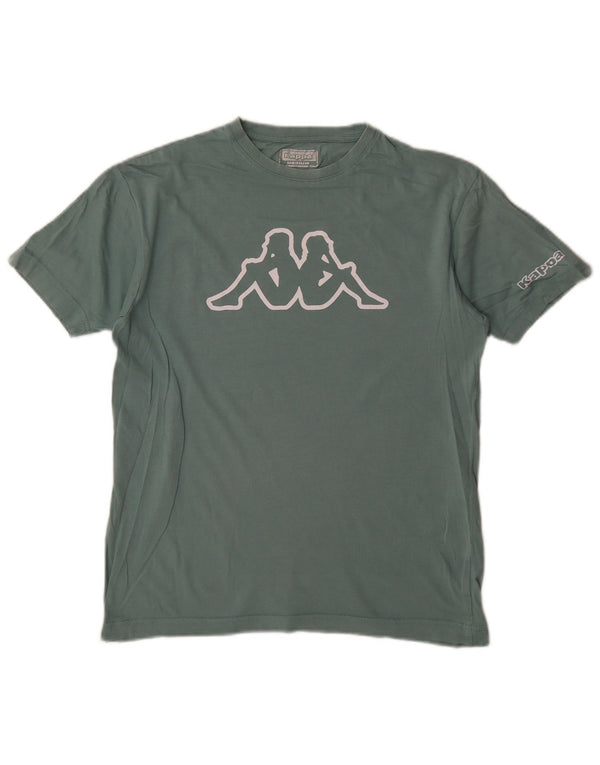 Kappa Γυναικείο T-Shirt Top UK 14 Medium Green