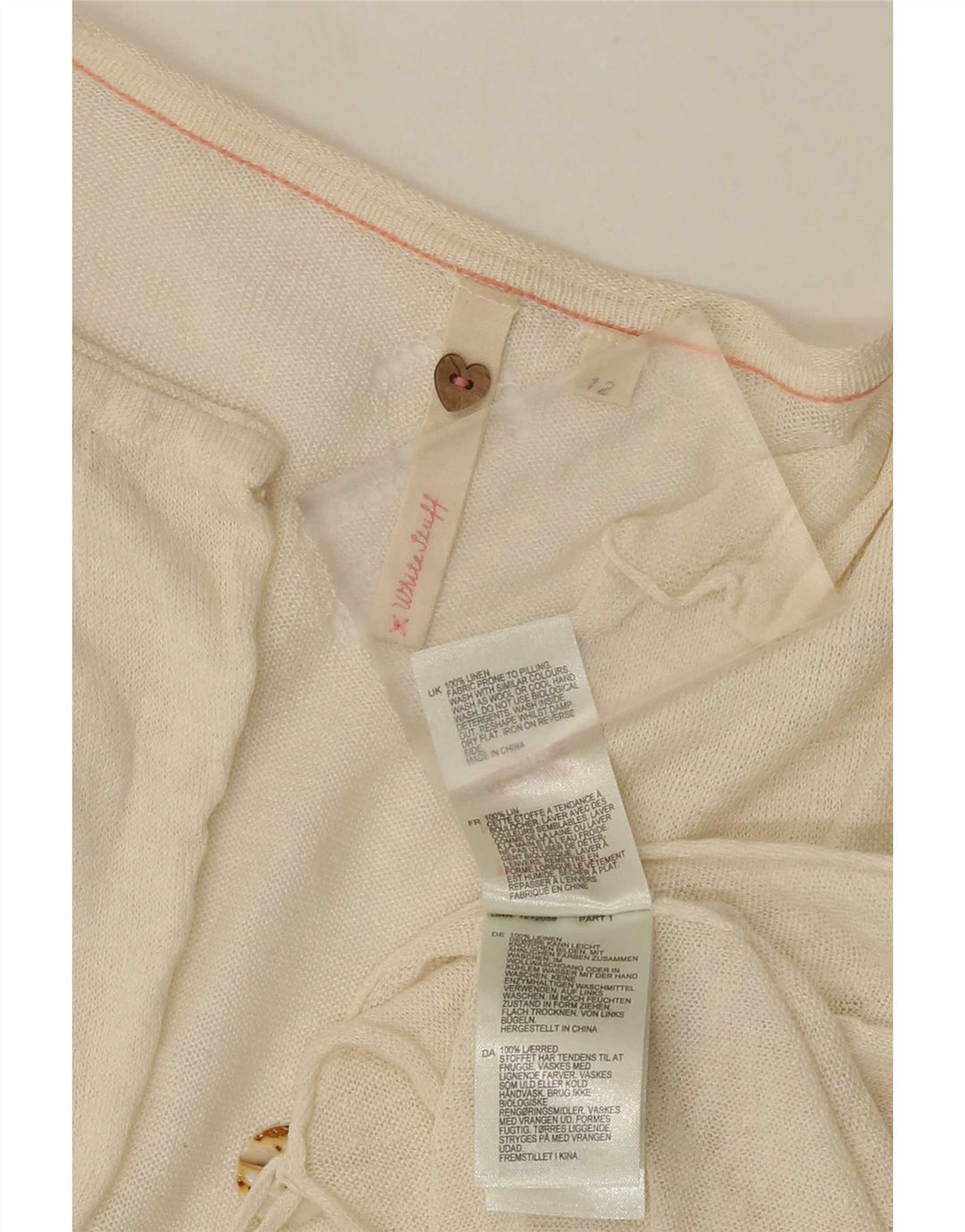 Γυναικείο πουλόβερ με ζακέτα White Stuff UK 12 Medium Off Len