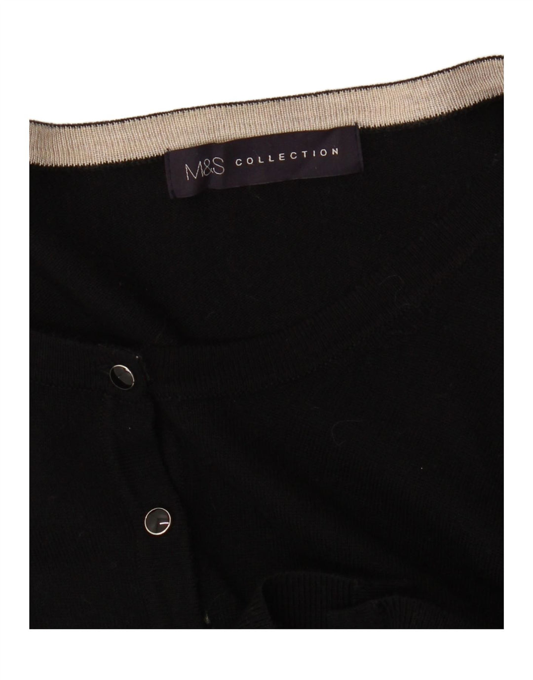 MARKS & SPENCER Womens Cardigan Sweater UK 10 Small Black