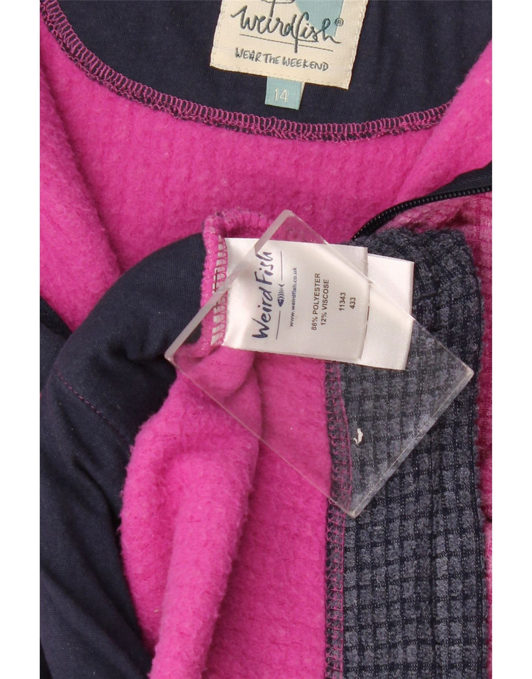 Weird Fish Γυναικείο Fleece Jacket UK 14 Large Purple Polyester