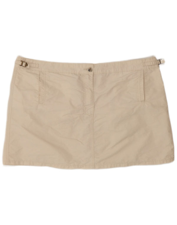 Γυναικεία Μίνι Φούστα Wrangler W38 XL Μπεζ βαμβακερή
