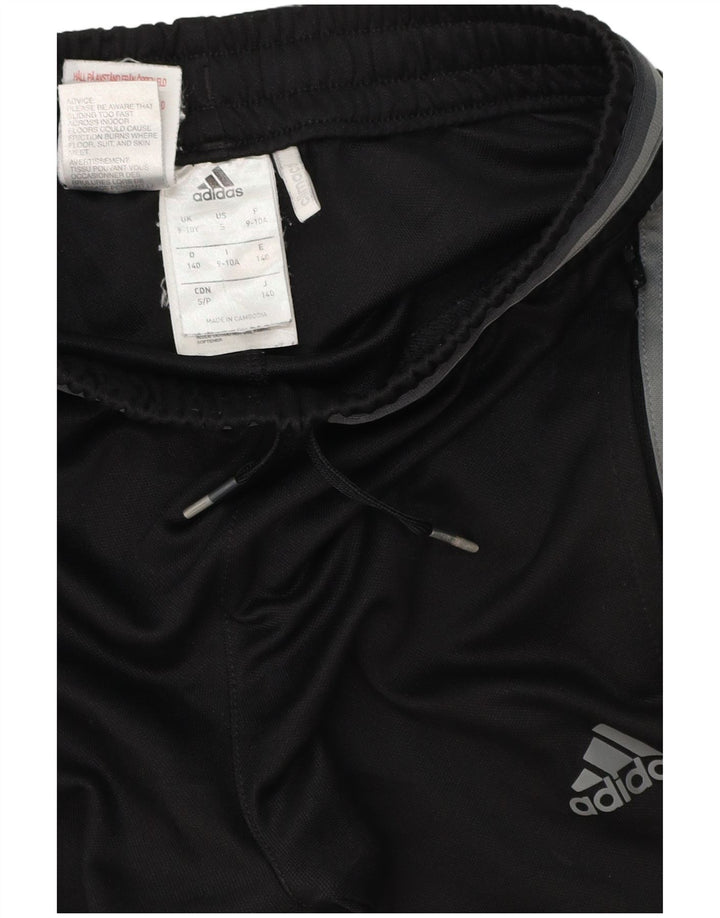 Παντελόνι αθλητικής φόρμας ADIDAS Boys Climacool 9-10 ετών μαύρο πολυεστέρα