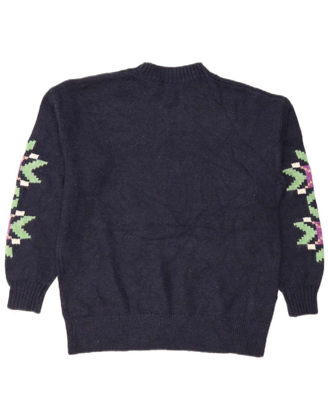 Marks & Spencer Γυναικείο πουλόβερ με λαιμόκοψη UK 14 Medium Navy Blue