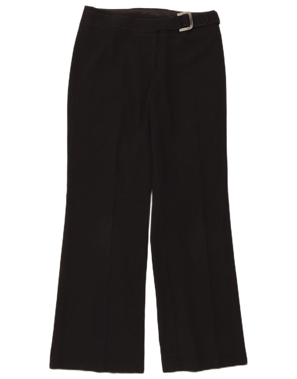 Marks & Spencer Γυναικεία Bootcut Casual Παντελόνι UK 10 Small W30 L32 Black