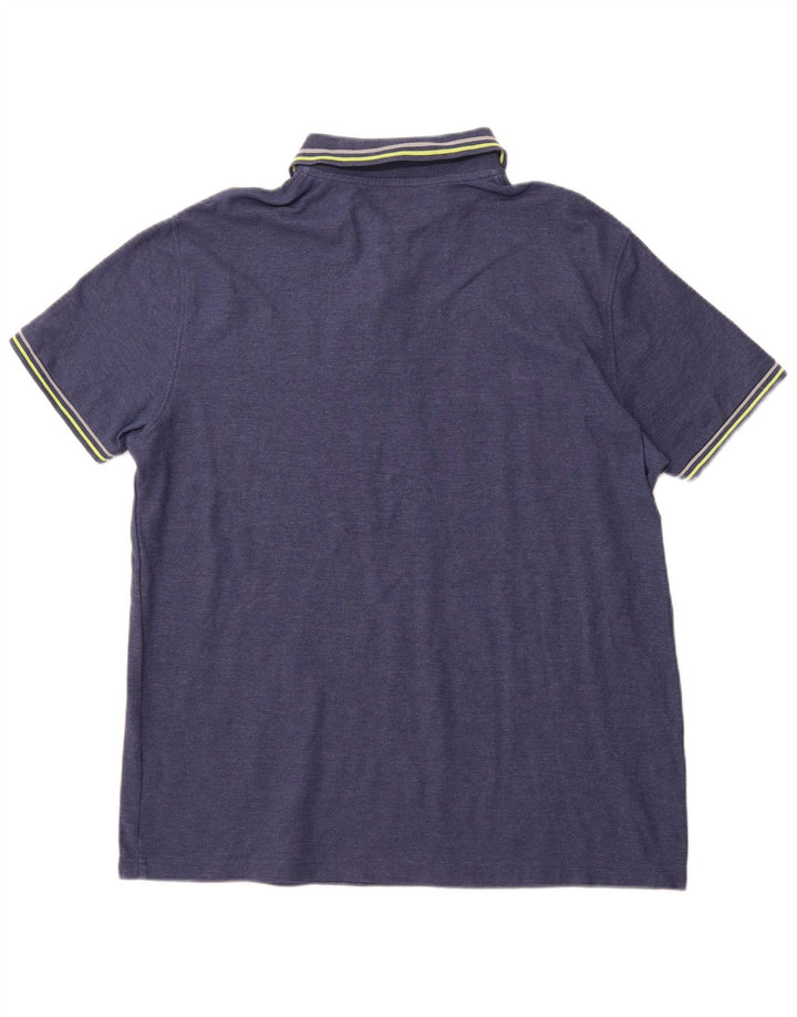 Ανδρικό μπλουζάκι πόλο LOTTO 2XL Navy Blue