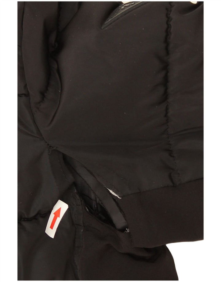 Guess Ανδρικό μπουφάν με κουκούλα UK 42 XL Μαύρο Πολυεστέρας