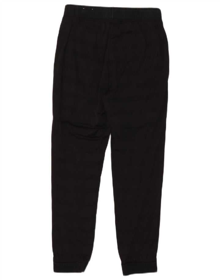 Puma γυναικεία αθλητική φόρμα παντελόνι Joggers UK 10 Small μαύρο ριγέ πολυεστέρα