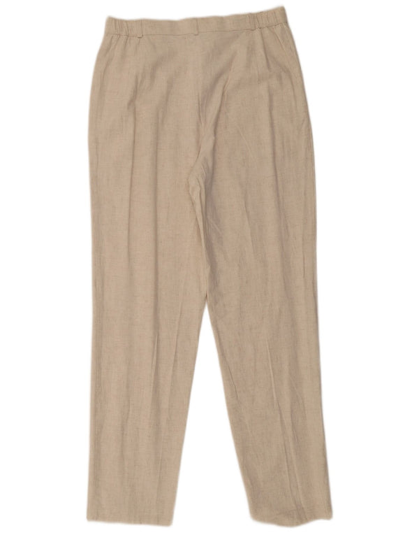 Marks & Spencer Γυναικείο παντελόνι Chino UK 14 Medium W30 L30 Beige Flecked