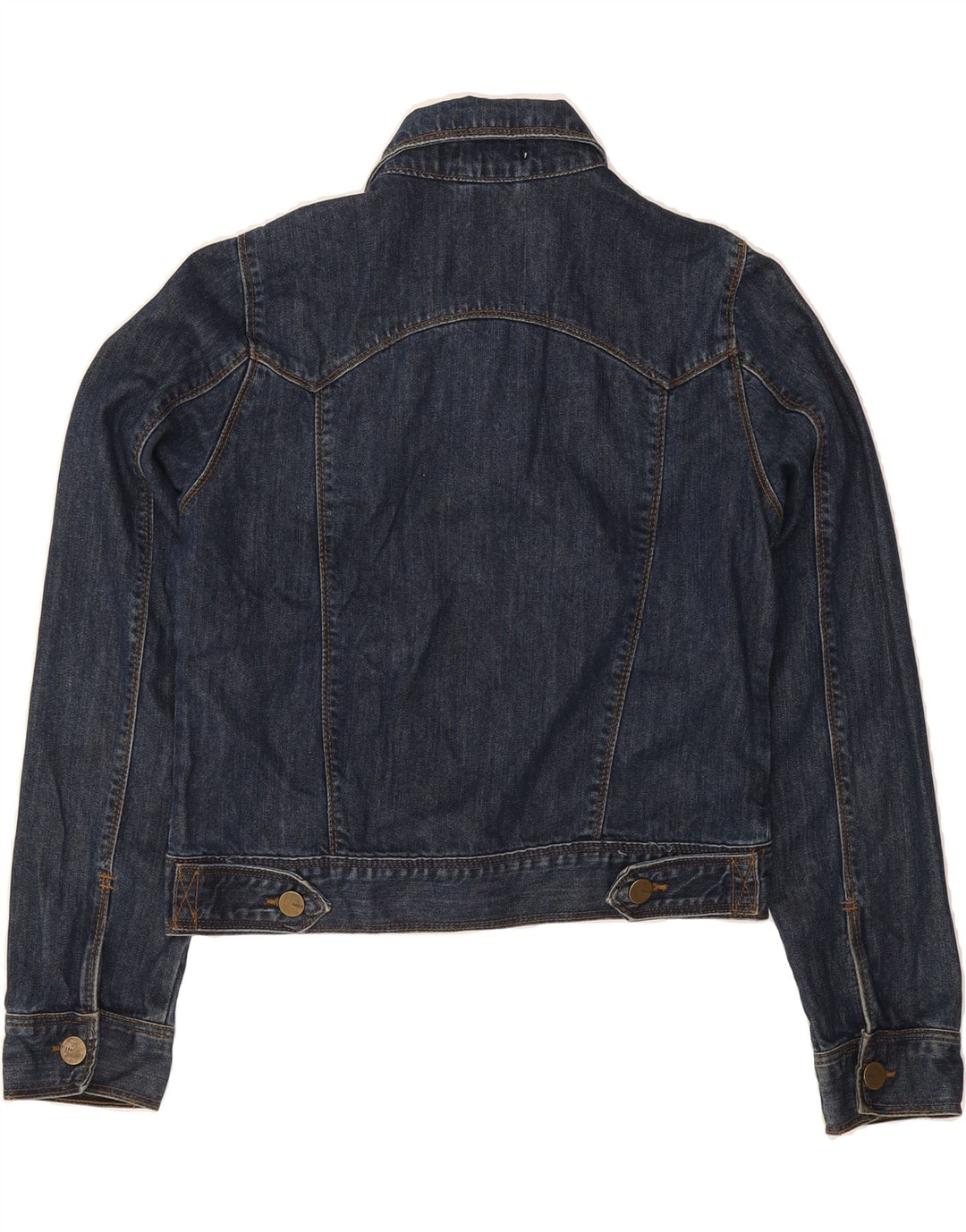 OASIS Womens Crop Denim Jacket UK 12 Medium Blue Vintage Oasis and Second-Hand Oasis from Messina Hembry 