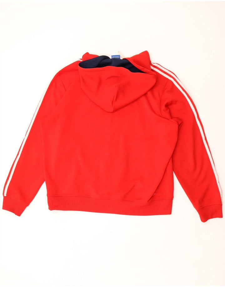 Ανδρικό πουλόβερ Adidas με φερμουάρ XL Κόκκινο πολυεστέρα
