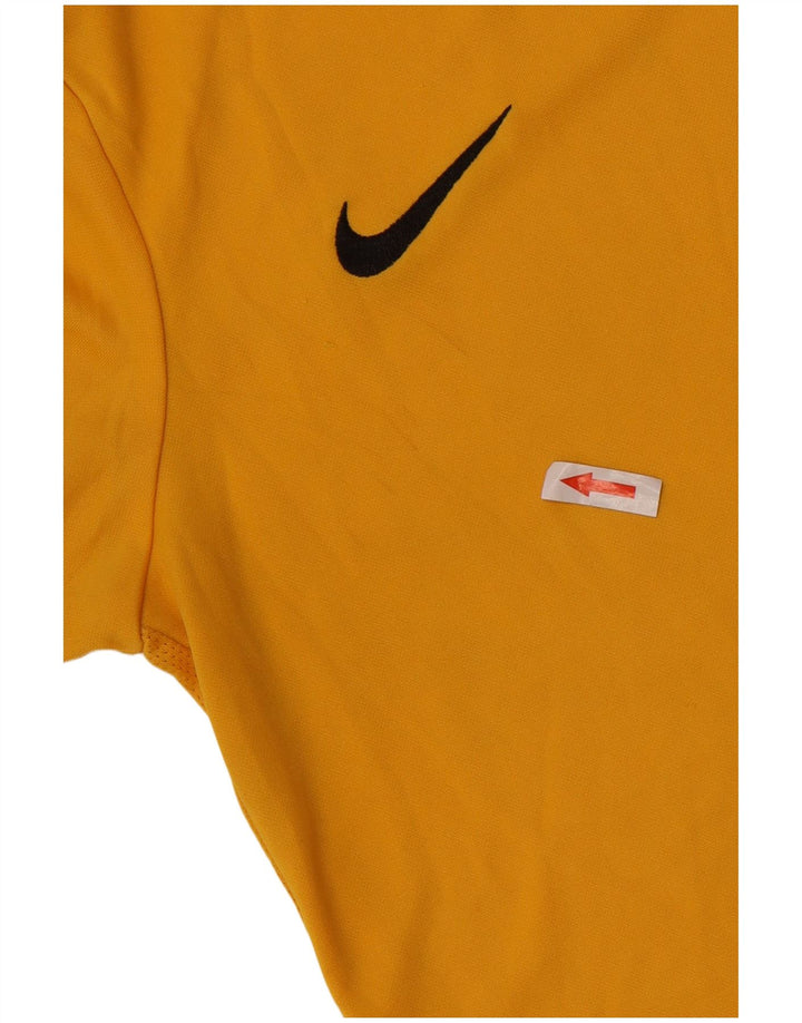 Μπλουζάκι Nike Boys Dri Fit Top 12-13 ετών μεγάλο κίτρινο πολυεστέρα
