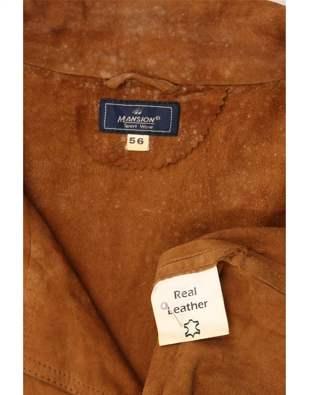 Vintage Ανδρικό Suede Jacket IT 56 3XL Beige Leather