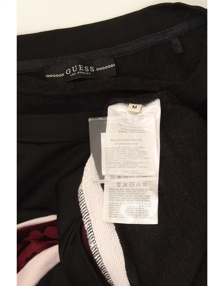 Guess Γυναικείο φούτερ μεγάλου μεγέθους Jumper UK 14 Medium Black Animal print