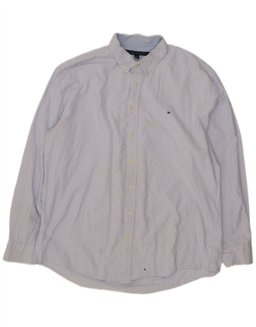 Ανδρικό πουκάμισο Tommy Hilfiger 2XL Μπλε ριγέ βαμβακερό