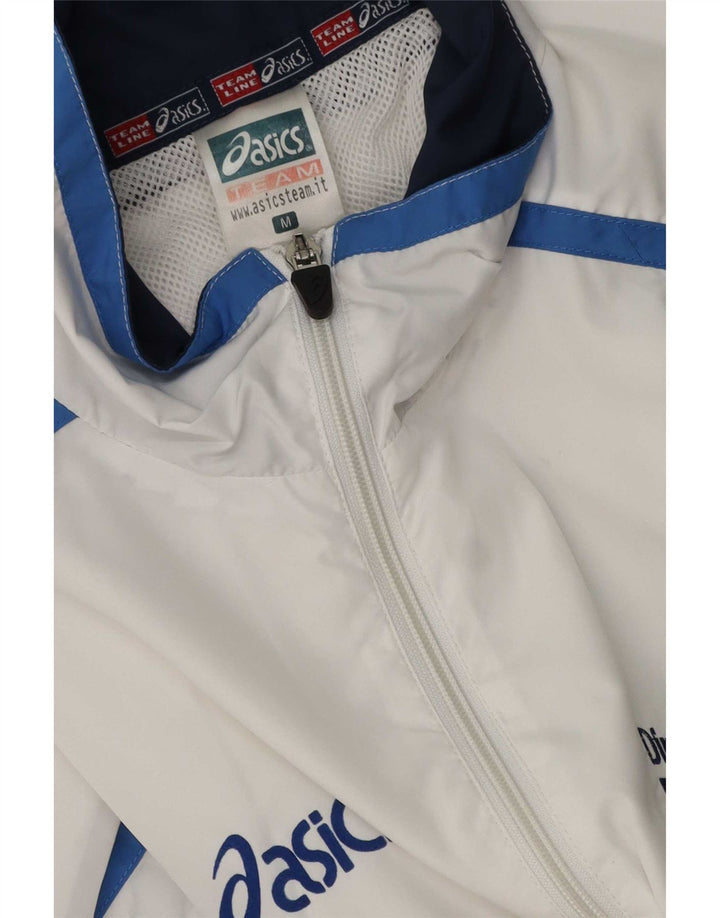Ανδρική φόρμα γραφικών Asics Top Jacket Medium White Colorblock Polyester