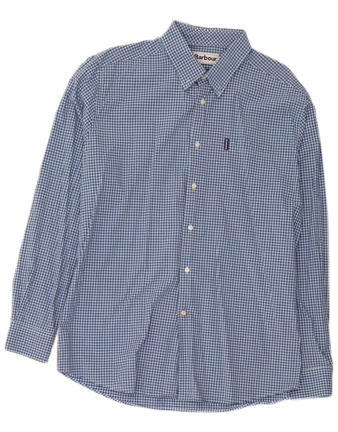 Ανδρικό πουκάμισο Barbour Tailored Fit XL Μπλε βαμβακερό Gingham