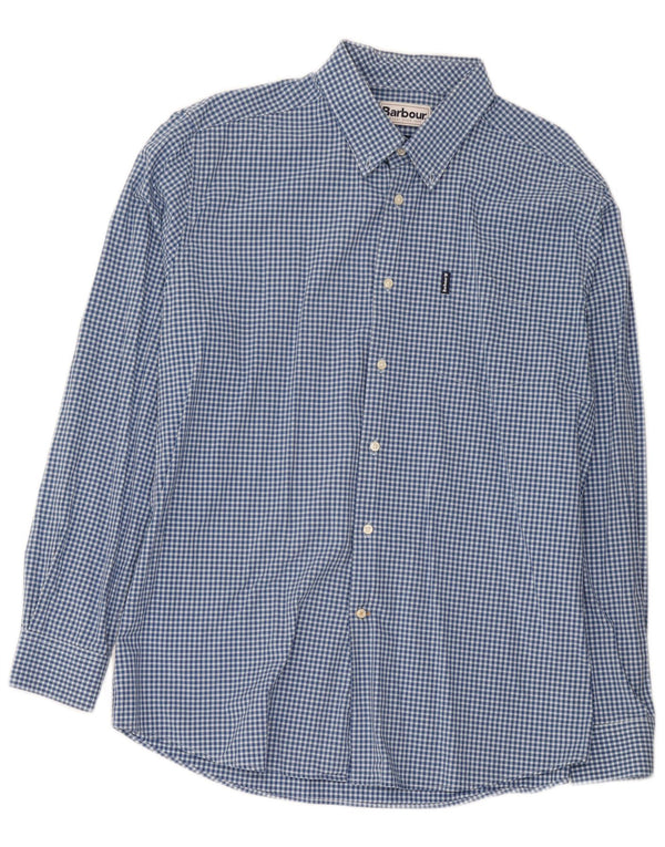 Ανδρικό πουκάμισο Barbour Tailored Fit XL Μπλε βαμβακερό Gingham