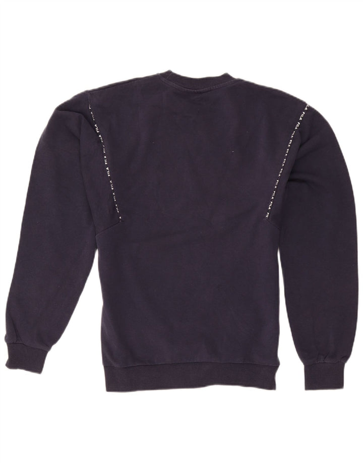 Ανδρικό γραφικό φούτερ Fila Jumper XS Navy Blue Cotton