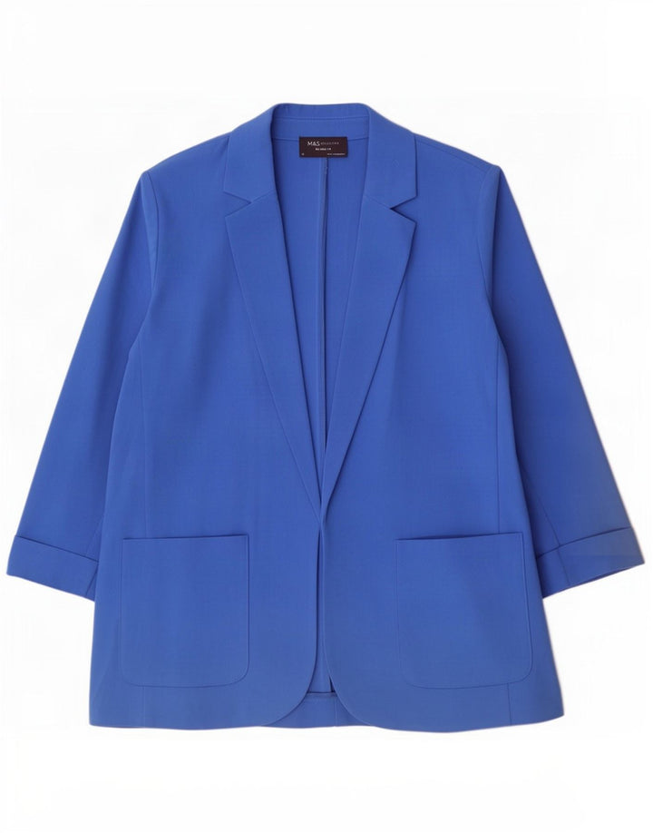 Marks & Spencer Γυναικείο Μπλέιζερ με 3/4 μανίκια UK 14 μεγάλο μπλε