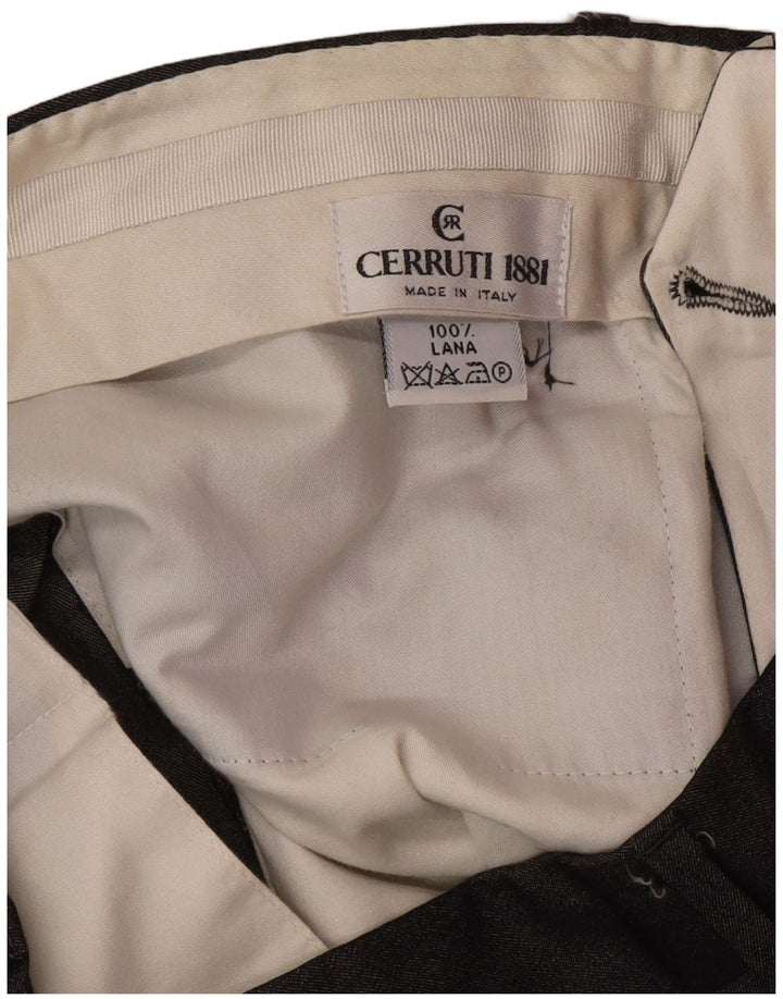 CERRUTI 1881 Ανδρικό παντελόνι με καρφίτσα IT 50 Large W32 L30 Grey Classic
