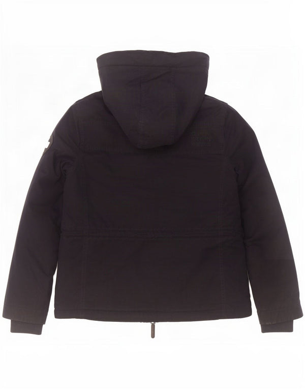 Superdry γυναικείο τζάκετ Windparka με κουκούλα UK 14 Medium Navy Blue
