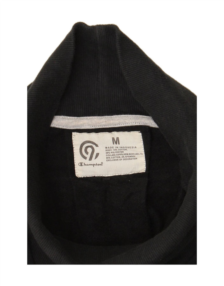 CHAMPION Womens Sweatshirt Jumper UK 14 Medium Black Cotton Vintage Champion and Second-Hand Champion from Messina Hembry 
